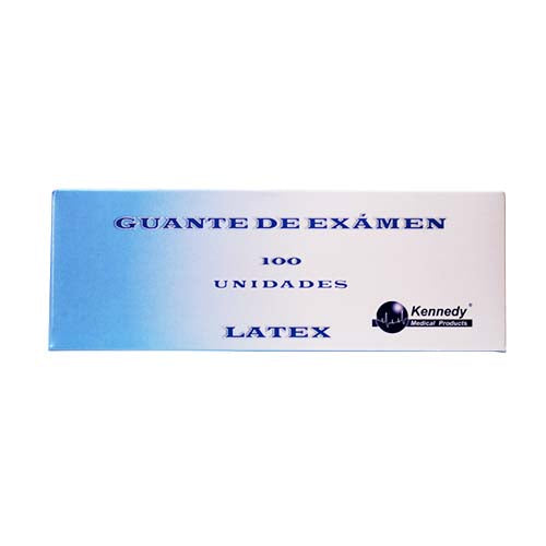 Guante de látex Caja x 100 und. Talla S. Libres de polvo.